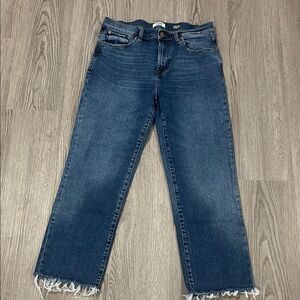 Kensie Dark Blue High Rise Slim Straight Jeans